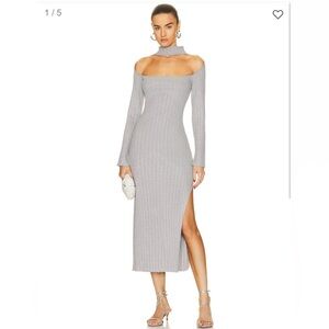 Nicholas Aksel Reverse Halter Midi Dress